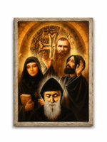 Petit Cadre des 4 SAINTS LIBANAIS - 13,5 x 10,5 cm