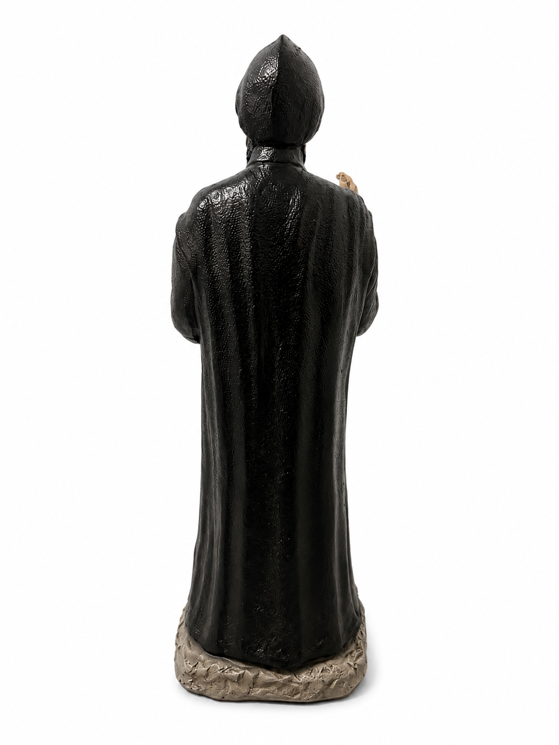 Statue de Saint Charbel noir et blanc - 45 cm – Image 2