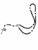 Chapelets Classiques avec médaille Charbel (Noir)