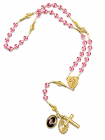 Chapelets Spéciaux (Boites dorés) Rose