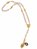Chapelets Spéciaux (Boite marron) Rose doré